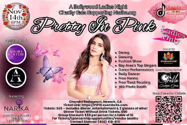 Pretty In Pink-A Bollywood Ladies Night Charity Gala in Newark, CA