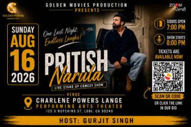 PRITISH NARULA LiVe COMEDY SHOW 2026 in Lodi, CA