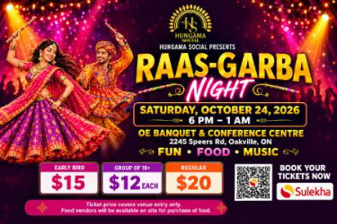 Raas Garba Night By Hungama Social In Oakville - 2026