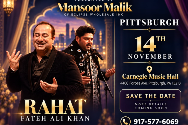 Rahat Fateh Ali Khan Along With Shahzaman Ali Khan Live In Pittsburgh