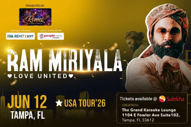 Ram Miriyala Live Concert in Tampa in Tampa, FL