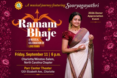 Ramam Bhaje – A Musical Celebration of Lord Rama with Sooryagayathri in Charlotte, NC