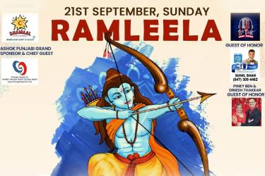 Ramleela on 21st September Sunday at Lemont Hindu Temple Auditorium