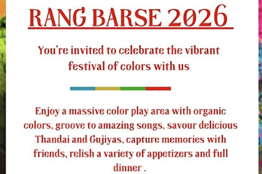 Rang Barse 2026 ( Holi Event) in Mississauga, ON