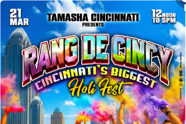 RANG DE CINCINNATI- HOLI COLOR FEST 2026 RANG DE CINCINNATI- HOLI COLOR FEST 2026