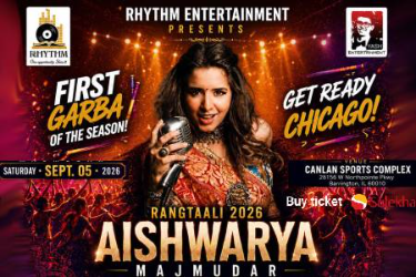 RANGTAALI 2026 WITH AISHWARYA MAJMUDAR IN Chicago in Barrington, IL