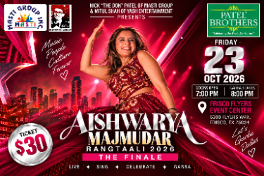 Rangtaali - Aishwarya Majmudar the Finale Live In Dallas 2026 in Frisco, TX