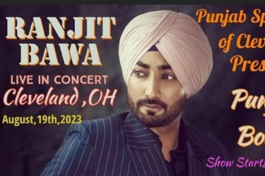 Ranjit Bawa Live Concert in Cleveland on 19 Aug 2023 in Macedonia, OH