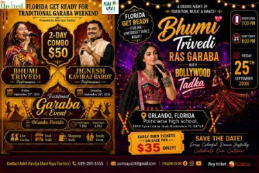 Ras Garba with Bhumi Trivedi in Florida