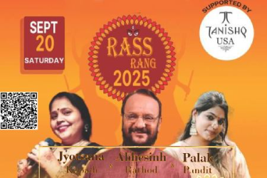 Rass Rang 2025 In New Jersey With Abhesinh Rathod in East Brunswick, NJ