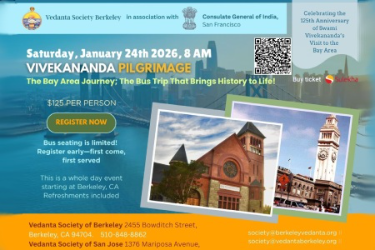 Revisiting Swami Vivekananda - A Pilgrimage Bus Tour on Jan. 24th 2026 in San Jose, CA