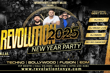 REVOLUTION 2025 #1TECHNO BOLLYWOOD NEW YEAR PARTY in Dallas, TX