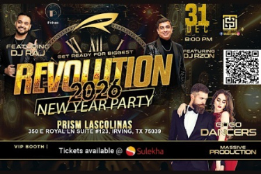 REVOLUTION : DALLAS'S BIGGEST BOLLYWOOD NYE 2026 in Irving, TX
