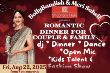 ROMANTIC DINNER FOR COUPLE & FAMILY in Sunnyvale, CA