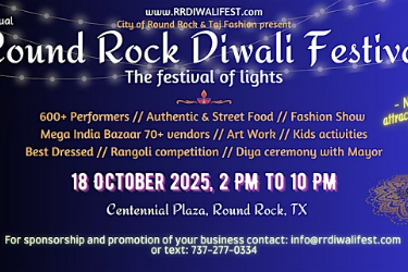 Round Rock Diwali Festival 2025 - Festival of Lights, Round Rock, TX