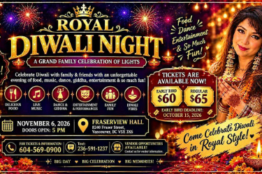 ROYAL DIWALI NIGHT - A Grand Family Celebration of Lights!, Vancouver, BC