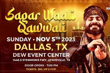 SAGAR WAALI QAWWALI "SAGAR BHATIA LIVE" in Lewisville, TX