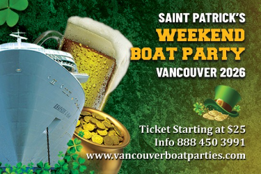 SAINT PATRICK'S DAY WEEKEND BOAT PARTY VANCOUVER 2026 |TICKETS START AT $25 in Vancouver, BC