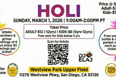 San Diego Holi 2026