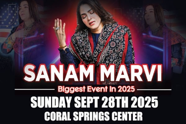 Sanam Marvi Live Concert 2025 in Miami in Pompano Beach, FL