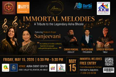 Sanjeevani Bhelande & Team Live in Concert – Bollywood Musical Night in Renton, WA