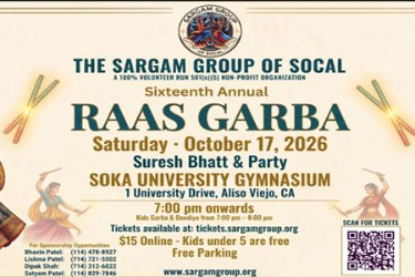 Sargam Garba & Dandiya - SoCal's premier Navratri Celebration - Night 1 in Aliso Viejo, CA