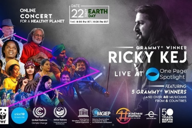 Grammy Winner Ricky Kej LIVE at One Page Spotlight in , 