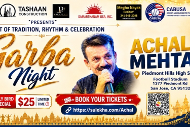 Achal Mehta Garba Raas Dandia Night | Live Musical Band | Navratri Festival Open Air Football Stadium - San Francisco Indian event on Sat, Sep 26