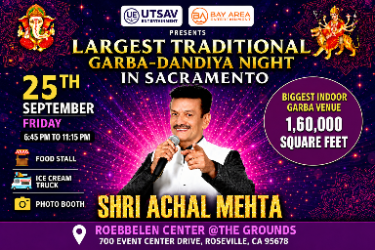 Shri Achal Mehta Live Garba & Dandiya Night in Sacramento 2026 in Roseville, CA