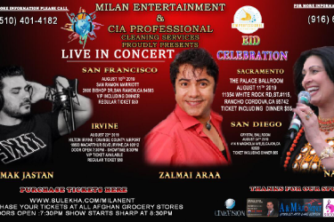 SIAMAK JASTAN , ZALMAI ARAA & NAGHMA - Event Cancelled in Irvine, CA
