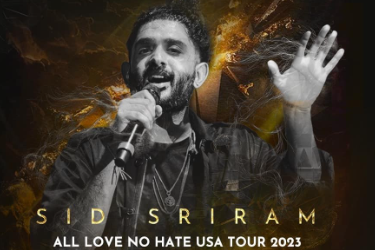 Sid Sriram Live Concert in Chicago in Hoffman Estates, IL