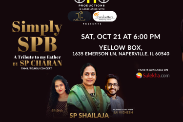 Simply SPB A Tribute BY SP CHARAN Live In Chicago 2023 in Naperville, IL