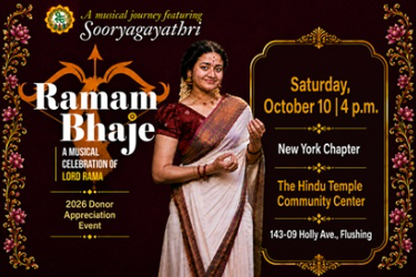 Sooryagayathri Live in New York – A Musical Celebration of Lord Rama in Flushing, NY
