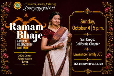 Sooryagayathri Live in San Diego – A Musical Celebration of Lord Rama in La Jolla, CA