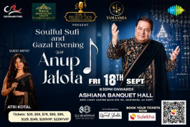 Soulful Sufi & Ghazal Evening with Anup Jalota In GA