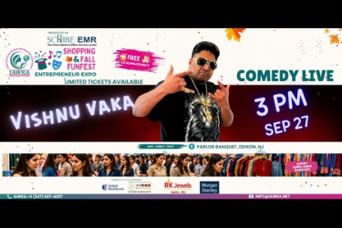 Stnad Up Comedy Live by Vishnu Vaka in Edison, NJ