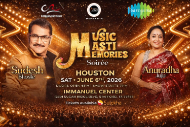 Sudesh Bhosle & Anuradha Juju Live Music Masti Memories Soirée in Houston in Stafford, TX