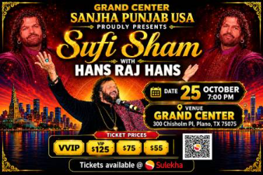 Sufi Sham with Hans Raj Hans In TX