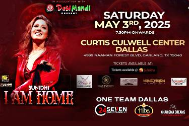 SUNIDHI - I AM HOME Live In Dallas in Garland, TX