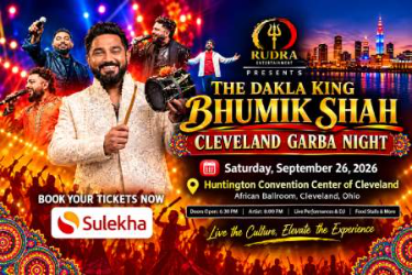 The Dakla King Bhumik Shah Garba In Ohio - Cleveland Indian event on Sat, Sep 26