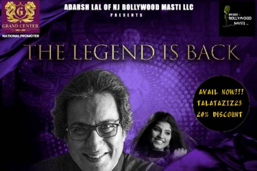 The Legend Is Back: "TALAT AZIZ" With Amrita Chatterji & 5 Live Band in Rahway, NJ
