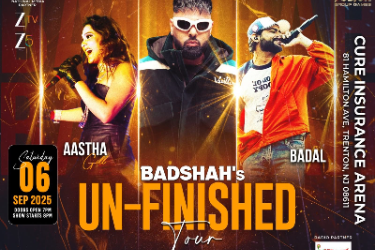 Badshah With Aastha Gill and Badal Live in New Jersey in Trenton, NJ