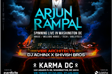 ARJUN RAMPAL spinning LIVE in D.C. AT KARMA in Washington, DC