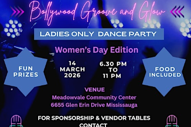 Book Tickets for  Bollywood Groove & Glow 2026 in Mississauga, ON