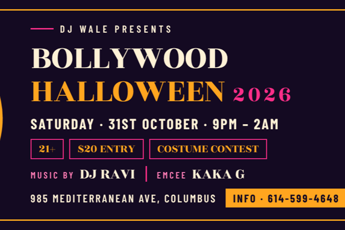 BOLLYWOOD HALLOWEEN 2026 in Columbus, OH