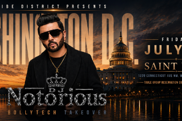 Bollywood Night Washington DC – DJ Notorious Live | Bollytech Takeover in Washington, DC