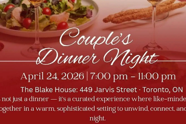 Book Tickets for  Couple’s Dinner Night | Private & Curated in Toronto, ON