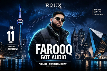 Book Tickets for  FAROOQ GOT AUDIO | ROUX TORONTO | SAT APRIL 11 in Toronto, ON