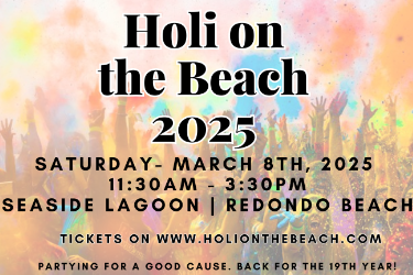 holi on the beach