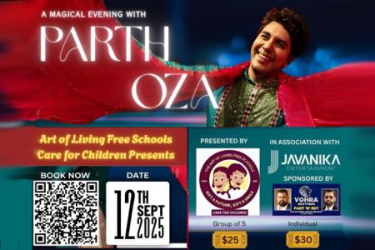 Art of Living Free Schools Garba & Dandiya With Parth Oza! in Pleasanton, CA